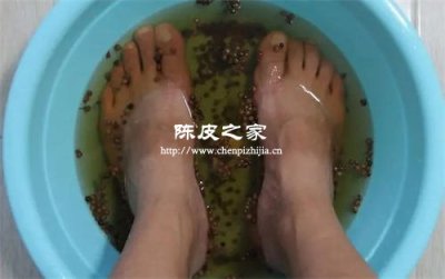 生姜花椒陈皮煮水泡脚有什么功效