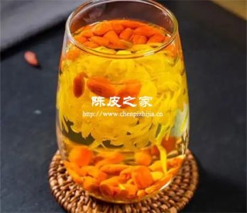 金丝皇菊枸杞陈皮泡水的功效
