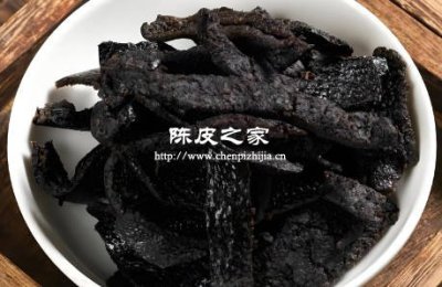 黑乎乎的陈皮干可以煮水喝吗