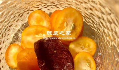 金桔陈皮熬冰糖红枣水的功效
