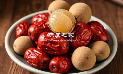 陈皮红枣桂圆泡水喝的功效