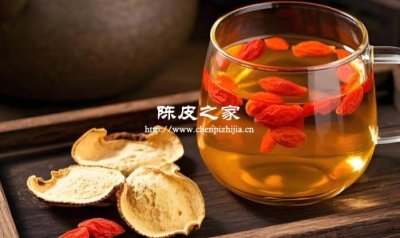 陈皮枸杞蜂蜜泡水喝的功效