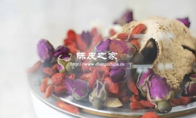 陈皮玫瑰花枸杞泡水的功效