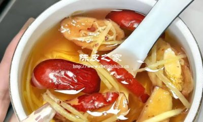 生姜红枣陈皮茶功效和作用