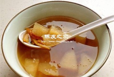 喝陈皮百合雪梨水有什么好处